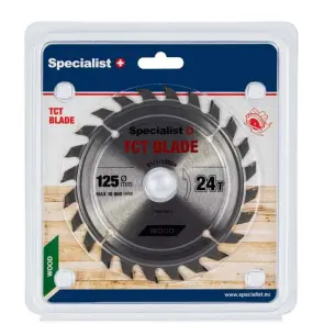 Диск отрезной по дереву 125x24Tx22 №1