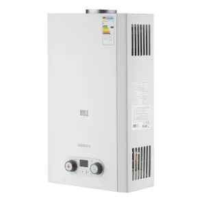 Газова колонка ARDESTO HB03 10л/хв 20кВт Low NOx дисплей розпалювання від батарейки білий №6