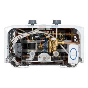 Газова колонка ARDESTO HB03 10л/хв 20кВт Low NOx дисплей розпалювання від батарейки білий №8