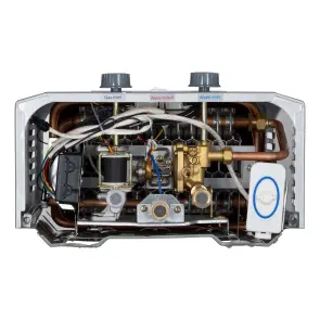 Газова колонка ARDESTO HB03 10л/хв 20кВт Low NOx дисплей розпалювання від батарейки нерж. сталь №8