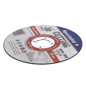 Диск абразивный отрезной по металлу/нержавеющей стали Specialist+ CUTTING 125x1x22 №2