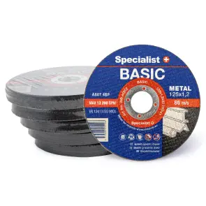 Диск абразивный отрезной по металлу Specialist+ BASIC 125x1,2x22 №3