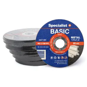Диск абразивный отрезной по металлу Specialist+ BASIC 125x1x22 №3