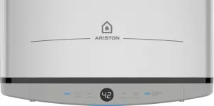 Водонагрівач електр. Ariston плаский слім VELIS TECH 100 EU, 100л, 2*1,5кВт, ун. монтаж, електр. кер-ння, B, Італія, Сірий №6