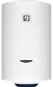 Водонагрівач електр. Ariston круглий BLU1 R PL DRY, 80л, 1,5кВт, сухий тен, мех. кер-ння, C, Італія, білий №1