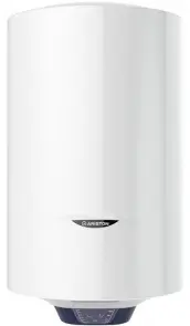 Водонагрівач електр. Ariston круглий BLU1 ECO PL DRY, 80л, 1,8кВт, сухий тен, ел. кер-ння, B, Італія, білий №2