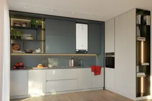 Водонагрівач електр. Ariston плаский слім VELIS PRO DRY WIFI 80 EU, 80л, 2*1,5кВт, сух тен, ун. монтаж, електр. кер-ння, B, Італія, Білий №7