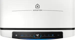 Водонагрівач електр. Ariston плаский слім VELIS PRO DRY WIFI 50 EU, 50л, 2*1,5кВт, сух тен, ун. монтаж, електр. кер-ння, B, Італія, Білий №5