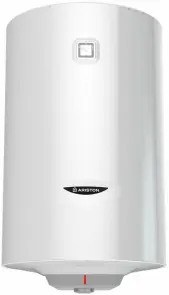 Водонагрівач електр. Ariston круглий PRO1 R 100 V 1.5 К PL DRY, 100л, 1,5кВт, сухий тен, мех. кер-ння, C, Італія, білий №1