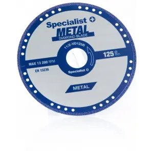 Диск алмазный по металлу Specialist+ METAL 125x22 №2
