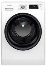 Стиральная машина Whirlpool фронтальная, 9кг, 1400, A, 60см, дисплей, пара, инвертор, люк черный, белый