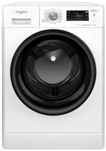Стиральная машина Whirlpool фронтальная, 9кг, 1400, A, 60см, дисплей, пара, инвертор, люк черный, белый №1