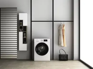 Стиральная машина Whirlpool фронтальная, 9кг, 1400, A, 60см, дисплей, пара, инвертор, люк черный, белый №3