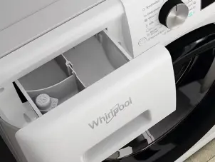 Стиральная машина Whirlpool фронтальная, 9кг, 1400, A, 60см, дисплей, пара, инвертор, люк черный, белый №7