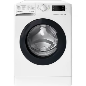 Пральна машина Indesit фронтальна, 6кг, 1200, C, 43см, дисплей, інвертор, люк чорний, білий №2