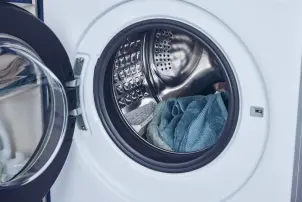 Пральна машина Candy ProWash 500 фронтальна, 8кг, 1400, A, 53см, дисплей, пара, інвертор, люк чорний, білий №11