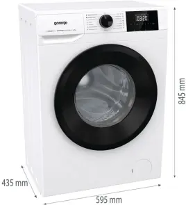 Стиральная машина Gorenje фронтальная, 7кг, 1200, A++, 43.5см, дисплей, пар, инвертор, белый №3