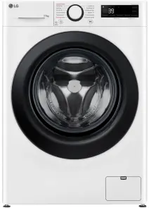 Пральна машина LG фронтальна, 11кг, 1400, A, 57см, дисплей, пара, інвертор, білий №1