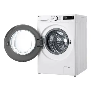 Пральна машина LG фронтальна, 11кг, 1400, A, 57см, дисплей, пара, інвертор, білий №10