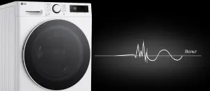 Пральна машина LG фронтальна, 10кг, 1400, A, 57см, дисплей, пара, інвертор, білий №3