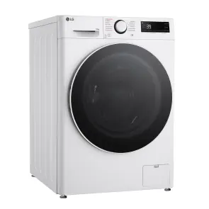 Пральна машина LG фронтальна, 10кг, 1400, A, 57см, дисплей, пара, інвертор, білий №6