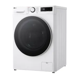 Пральна машина LG фронтальна, 10кг, 1400, A, 57см, дисплей, пара, інвертор, білий №9