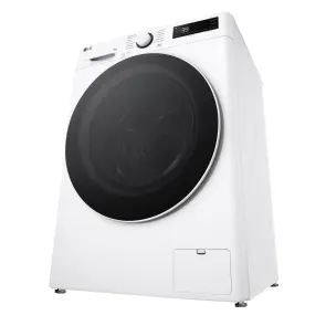 Пральна машина LG фронтальна, 10кг, 1400, A, 57см, дисплей, пара, інвертор, білий №10