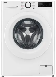 Пральна машина LG фронтальна, 10кг, 1400, A, 57см, дисплей, пара, інвертор, білий №1
