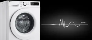Пральна машина LG фронтальна, 10кг, 1400, A, 57см, дисплей, пара, інвертор, білий №6