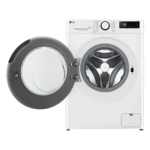 Пральна машина LG фронтальна, 10кг, 1400, A, 57см, дисплей, пара, інвертор, білий №8