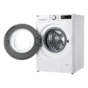 Пральна машина LG фронтальна, 10кг, 1400, A, 57см, дисплей, пара, інвертор, білий №9