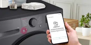 Стиральная машина LG фронтальная, 9кг, 1200, A, 48см, дисплей, пара, инвертор, черный №4