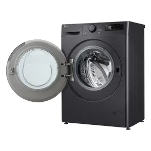 Стиральная машина LG фронтальная, 9кг, 1200, A, 48см, дисплей, пара, инвертор, черный №8