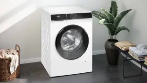 Пральна машина Siemens фронтальна, 9кг, 1400, A, 59см, дисплей, білий №3