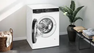 Пральна машина Siemens фронтальна, 9кг, 1400, A, 59см, дисплей, білий №4