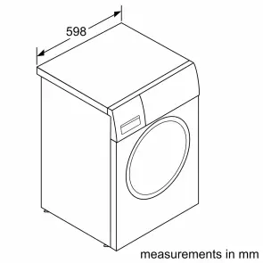 Пральна машина Siemens фронтальна, 9кг, 1400, A, 59см, дисплей, білий №9
