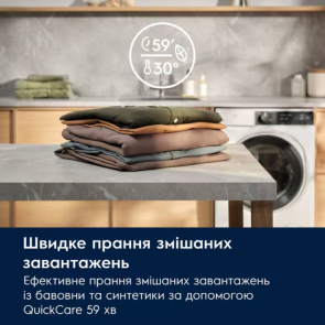 Стиральная машина Electrolux фронтальная, 10кг, 1400, A, 66см, дисплей, пара, инвертор, серебристый темный №8