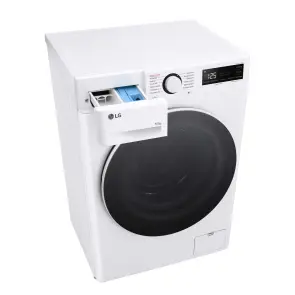 Прально-сушильна машина LG фронтальна, 9(5)кг, 1200, А, 48см, дисплей, пара, інвертор, білий №10