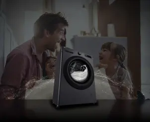 Прально-сушильна машина LG фронтальна, 9(5)кг, 1200, A, пара, 48см, дисплей, пара, інвертор, чорний №4