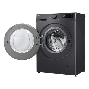 Прально-сушильна машина LG фронтальна, 9(5)кг, 1200, A, пара, 48см, дисплей, пара, інвертор, чорний №7
