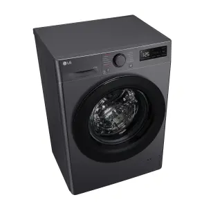 Прально-сушильна машина LG фронтальна, 9(5)кг, 1200, A, пара, 48см, дисплей, пара, інвертор, чорний №10