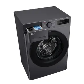 Прально-сушильна машина LG фронтальна, 9(5)кг, 1200, A, пара, 48см, дисплей, пара, інвертор, чорний №11