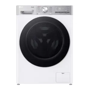 Прально-сушильна машина LG фронтальна, 9(5)кг, 1200, А, 48см, дисплей, пара, інвертор, EcoHybrid, білий №2
