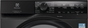 Стиральная машина Electrolux фронтальная, 9кг, 1400, A, 66см, дисплей, пара, инвертор, universaldose, серебристый темный №3