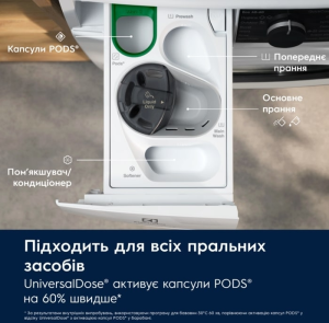 Стиральная машина Electrolux фронтальная, 9кг, 1400, A, 66см, дисплей, пара, инвертор, universaldose, серебристый темный №7