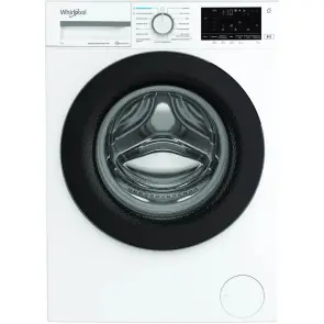 Стиральная машина Whirlpool фронтальная, 7кг, 1200, A, 49.6см, дисплей, пара, инвертор, черный люк, белый №2