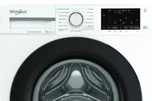 Стиральная машина Whirlpool фронтальная, 7кг, 1200, A, 49.6см, дисплей, пара, инвертор, черный люк, белый №4