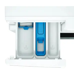 Стиральная машина Whirlpool фронтальная, 7кг, 1200, A, 49.6см, дисплей, пара, инвертор, черный люк, белый №7