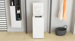 Стиральная машина Whirlpool вертикальная, 6кг, 1000, C, 60см, дисплей, белый №4