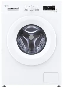 Пральна машина LG фронтальна, 6кг, 1200, В, 44см, дисплей, пара, інвертор, білий №1